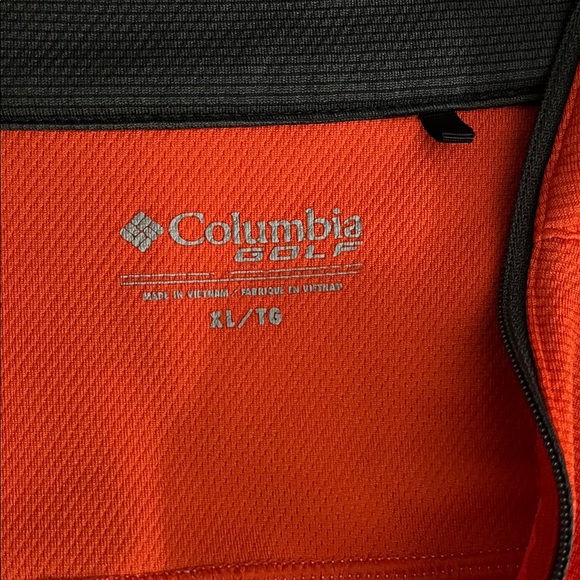 🧚Columbia Orange Quarter-Zip Pullover with Logo V - Picture 6 of 6